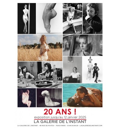 Poster for the 20th anniversary of La Galerie de L'Instant