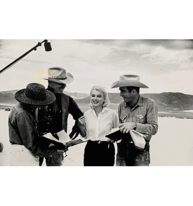 Tirage Photo Marilyn Monroe, Angela Allen, Clark Gable et Montgomery