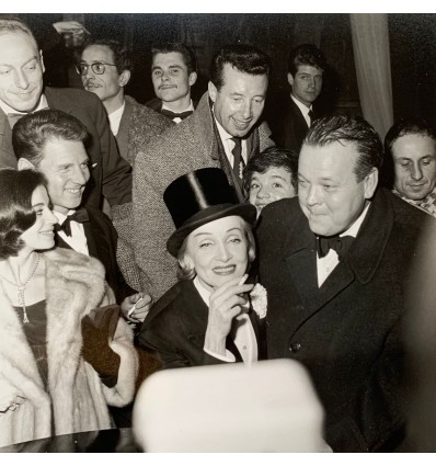 Tirage Photo Marlène Dietrich et Orson Welles